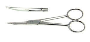 Open Shank Scissors, 11cm Curved