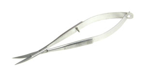 Bow Spring Scissors, 12cm Curved